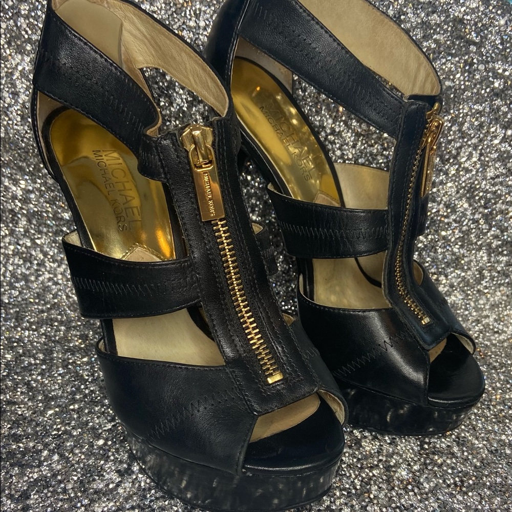 MK Zipper Heels